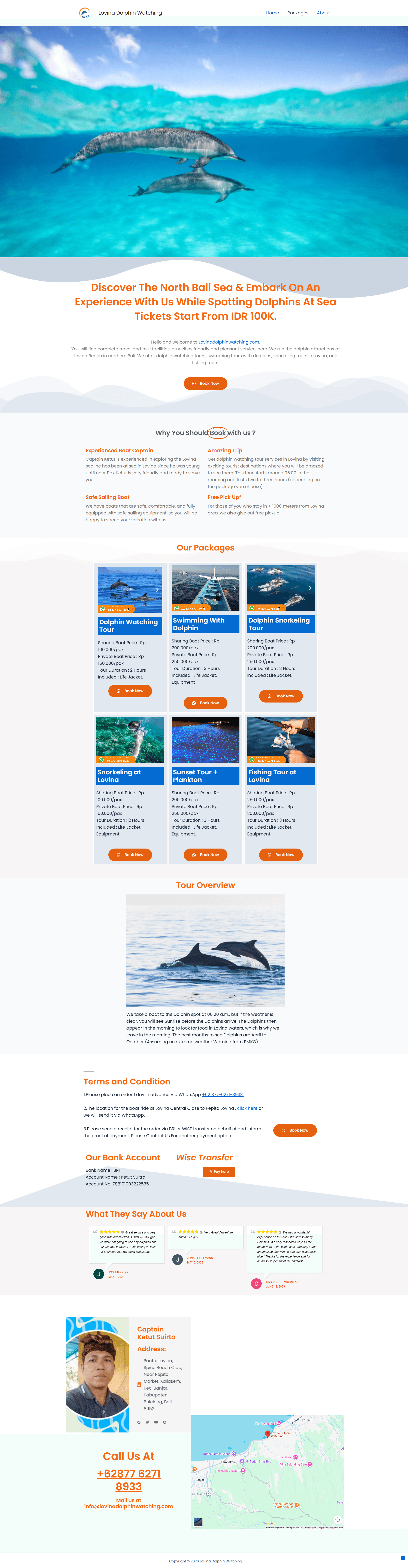 Lovina Dolphin Watching